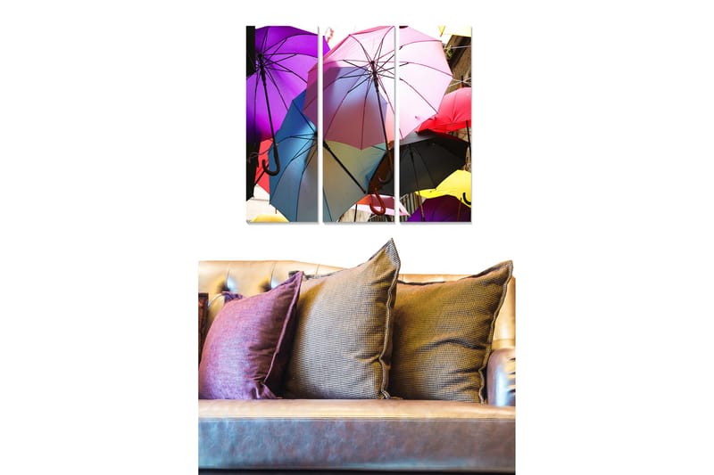 Fototapet Colorful 3 stk Flerfarvet, 22x05 cm