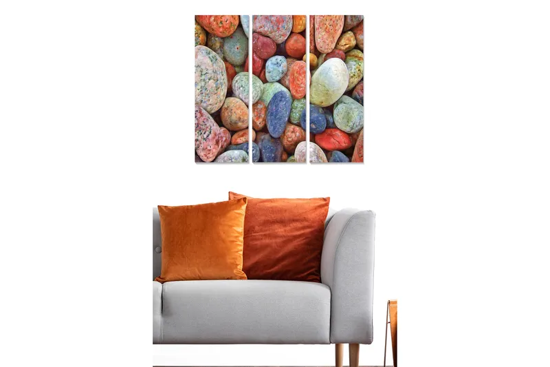 Fototapet Colorful 3 stk Flerfarvet, 22x05 cm