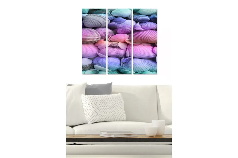 Fototapet Colorful 3 stk Flerfarvet, 22x05 cm