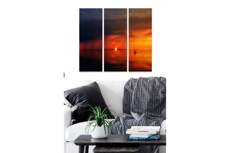 Fototapet Colorful 3 stk Flerfarvet, 22x05 cm