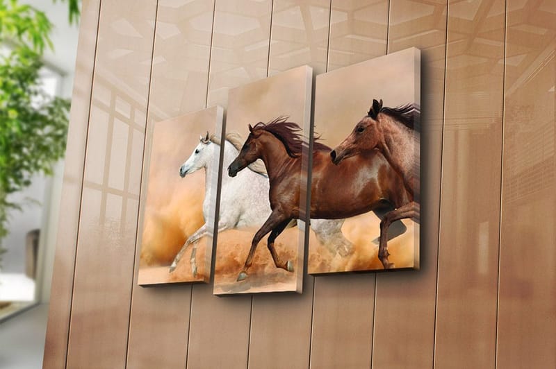 Fototapet Floral 3 stk Flerfarvet - 22x03 cm - Boligtilbehør - Billeder & kunst - Billeder på lærred