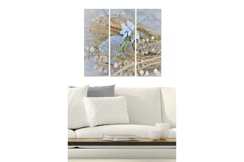 Fototapet Floral 3 stk Flerfarvet, 22x05 cm