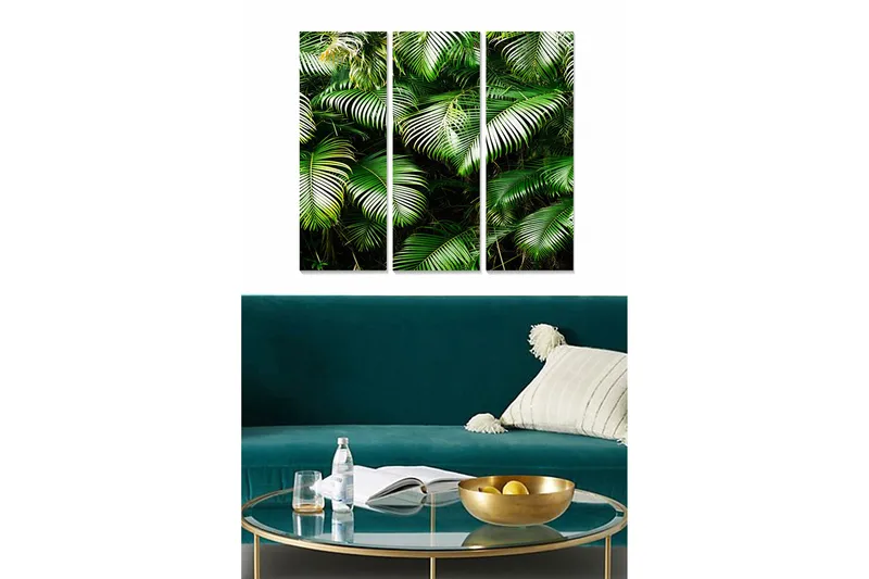 Fototapet Floral 3 stk Flerfarvet, 22x05 cm