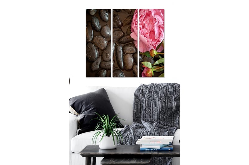 Fototapet Floral 3 stk Flerfarvet - 22x05 cm - Boligtilbehør - Billeder & kunst - Billeder på lærred