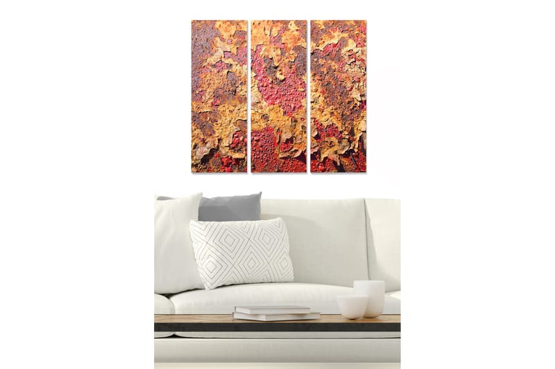 Fototapet Floral 3 stk Flerfarvet - 22x05 cm - Boligtilbehør - Billeder & kunst - Billeder på lærred