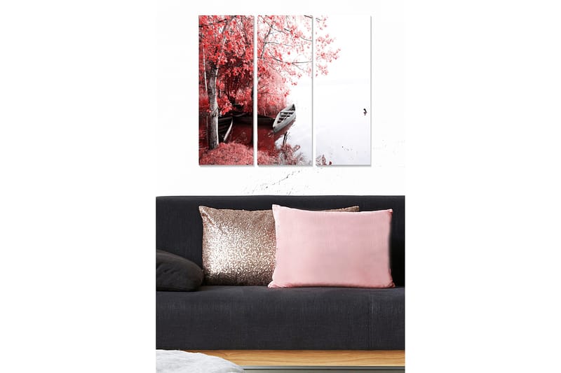 Fototapet Floral 3 stk Flerfarvet - 22x05 cm - Boligtilbehør - Billeder & kunst - Billeder på lærred
