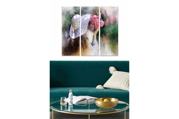 Fototapet Floral 3 stk Flerfarvet - 22x05 cm - Boligtilbehør - Billeder & kunst - Billeder på lærred