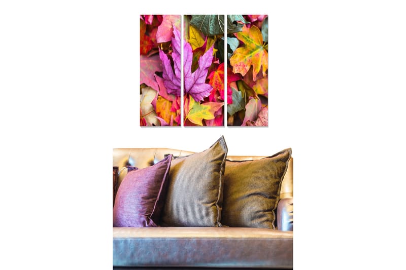 Fototapet Floral 3 stk Flerfarvet - 22x05 cm - Boligtilbehør - Billeder & kunst - Billeder på lærred