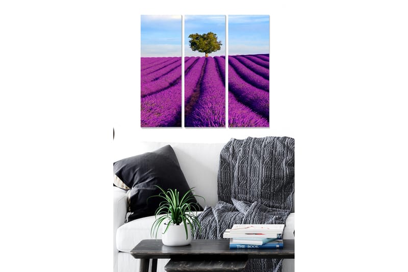 Fototapet Floral 3 stk Flerfarvet - 22x05 cm - Boligtilbehør - Billeder & kunst - Billeder på lærred