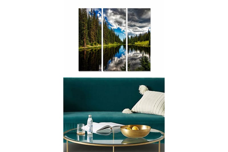 Fototapet Floral 3 stk Flerfarvet, 22x05 cm