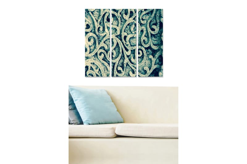 Fototapet Floral 3 stk Flerfarvet, 22x05 cm