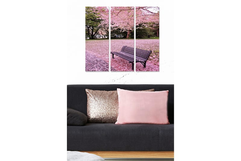 Fototapet Floral 3 stk Flerfarvet, 22x05 cm