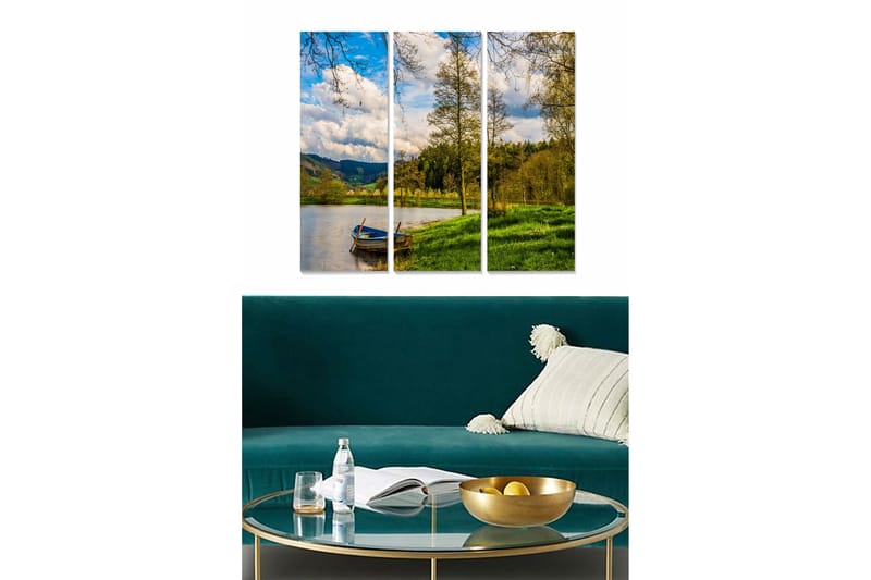 Fototapet Floral 3 stk Flerfarvet, 22x05 cm