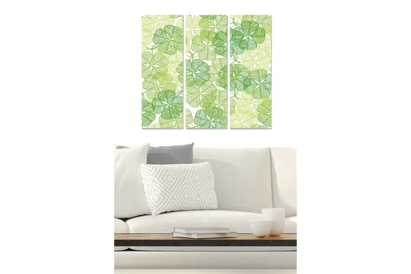 Fototapet Floral 3 stk Flerfarvet, 22x05 cm