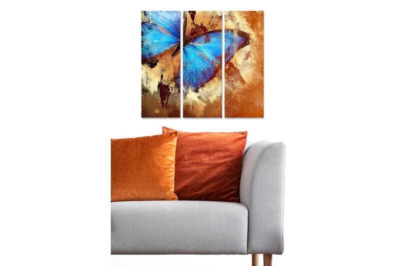 Fototapet Floral 3 stk Flerfarvet, 22x05 cm