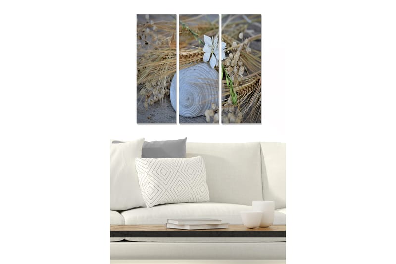 Fototapet Floral 3 stk Flerfarvet, 22x05 cm