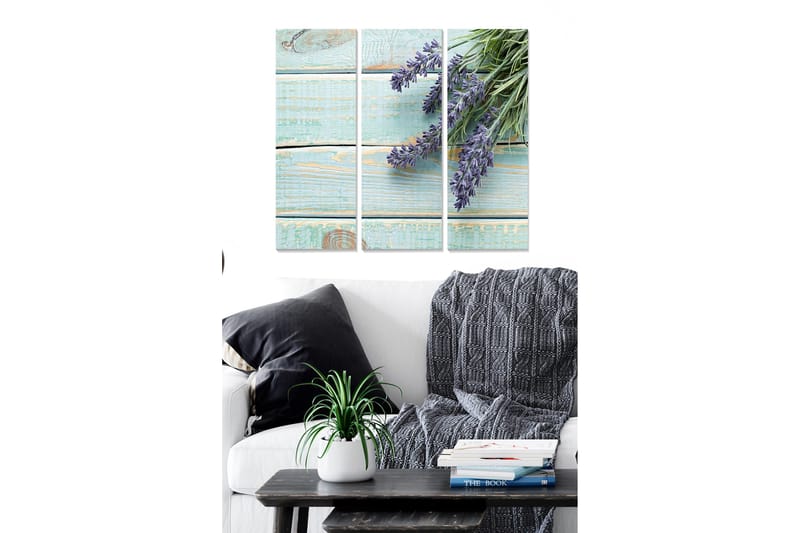 Fototapet Floral 3 stk Flerfarvet, 22x05 cm