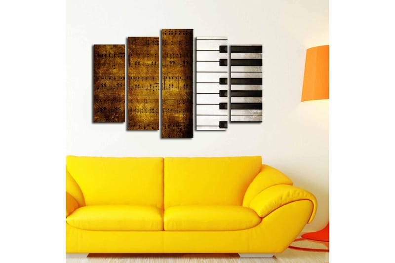 Fototapet Floral 5 stk Flerfarvet - 11x96 cm - Boligtilbehør - Billeder & kunst - Billeder på lærred