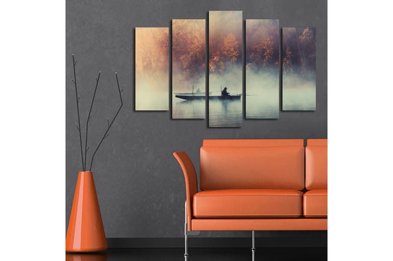 Fototapet Floral 5 stk Flerfarvet - 11x96 cm - Boligtilbehør - Billeder & kunst - Billeder på lærred
