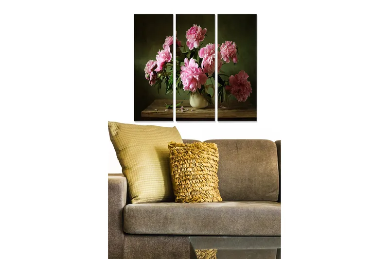 Fototapet Geometrisk 3 stk Flerfarvet, 22x05 cm