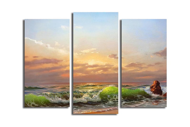 Fototapet Køkken 3 stk Flerfarvet - 22x03 cm - Boligtilbehør - Billeder & kunst - Billeder på lærred