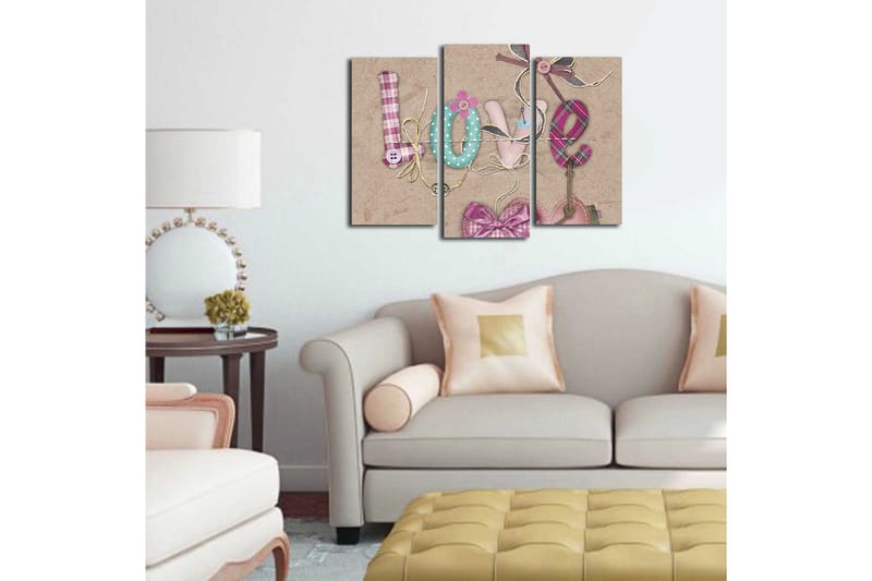 Fototapet Køkken 3 stk Flerfarvet - 22x03 cm - Boligtilbehør - Billeder & kunst - Billeder på lærred