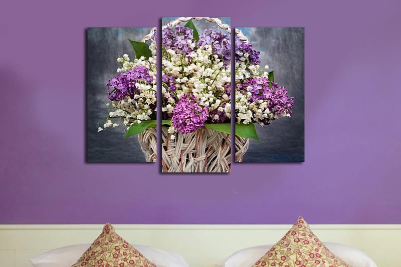 Fototapet Køkken 3 stk Flerfarvet - 22x03 cm - Boligtilbehør - Billeder & kunst - Billeder på lærred