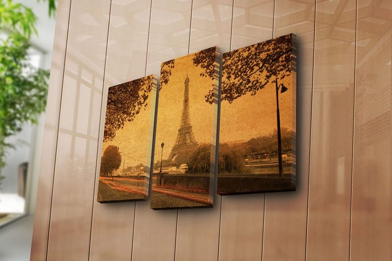 Fototapet Køkken 3 stk Flerfarvet - 22x03 cm - Boligtilbehør - Billeder & kunst - Billeder på lærred