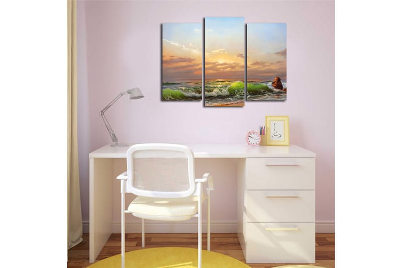 Fototapet Køkken 3 stk Flerfarvet - 22x03 cm - Boligtilbehør - Billeder & kunst - Billeder på lærred