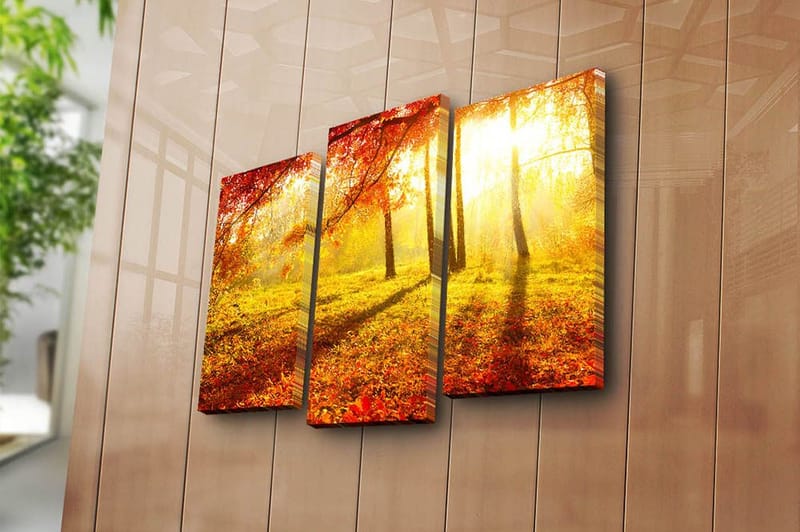 Fototapet Køkken 3 stk Flerfarvet - 22x03 cm - Boligtilbehør - Billeder & kunst - Billeder på lærred