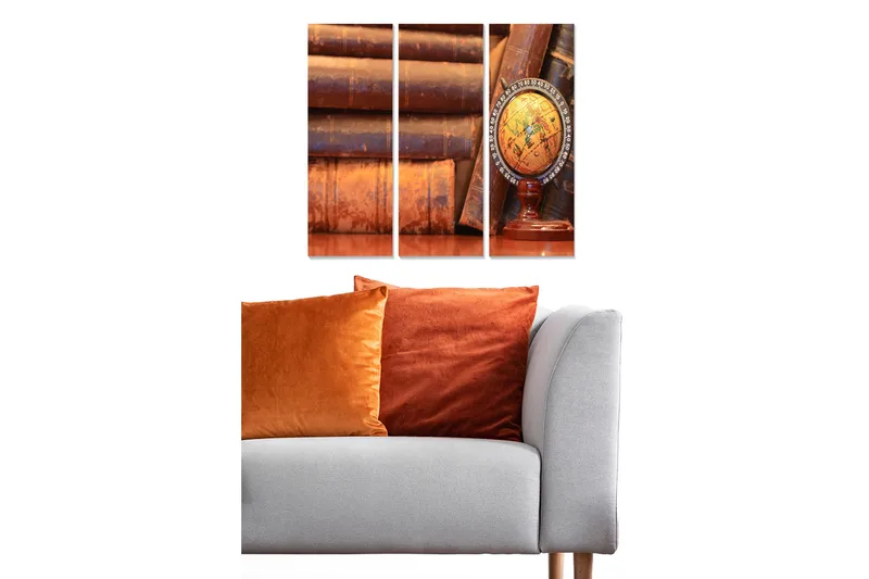 Fototapet Kort 3 stk Flerfarvet, 22x05 cm