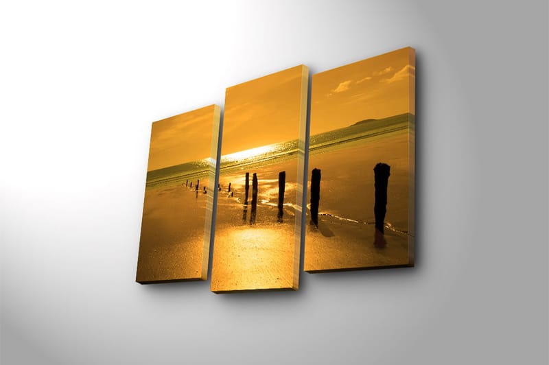 Fototapet Musik 3 stk Flerfarvet - 22x03 cm - Boligtilbehør - Billeder & kunst - Billeder på lærred