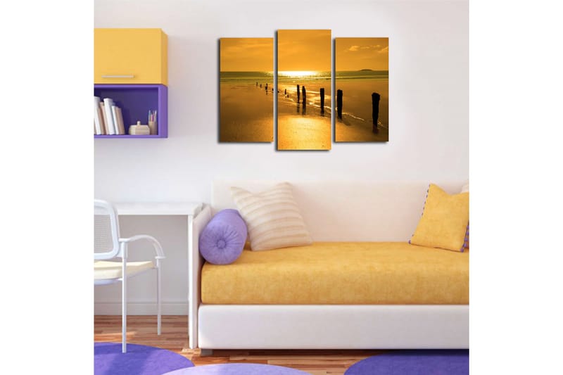 Fototapet Musik 3 stk Flerfarvet - 22x03 cm - Boligtilbehør - Billeder & kunst - Billeder på lærred