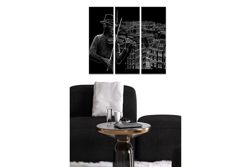 Fototapet Musik 3 stk Flerfarvet, 22x05 cm