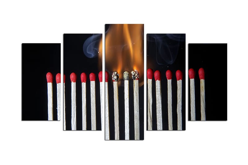 Fototapet Musik 5 stk Flerfarvet, 22x06 cm