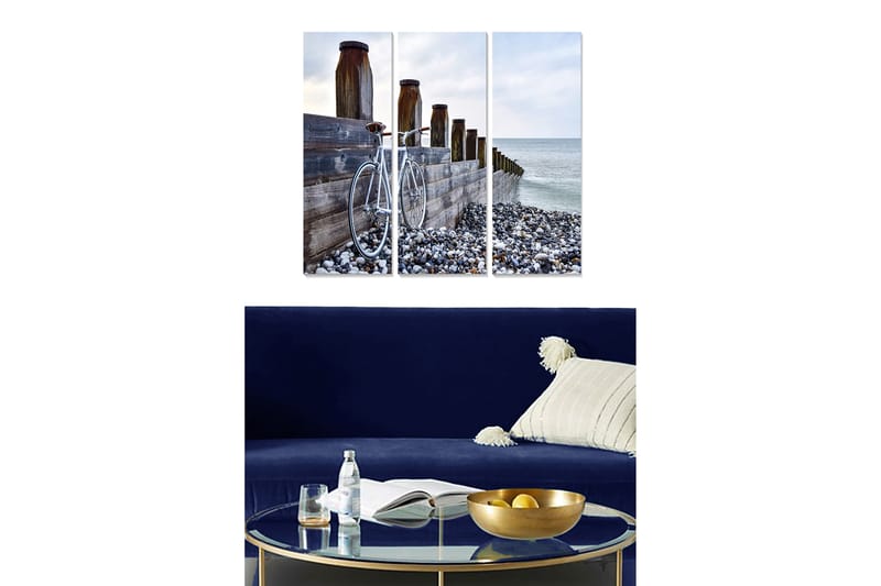 Fototapet Nautical 3 stk Flerfarvet - 22x05 cm - Boligtilbehør - Billeder & kunst - Billeder på lærred