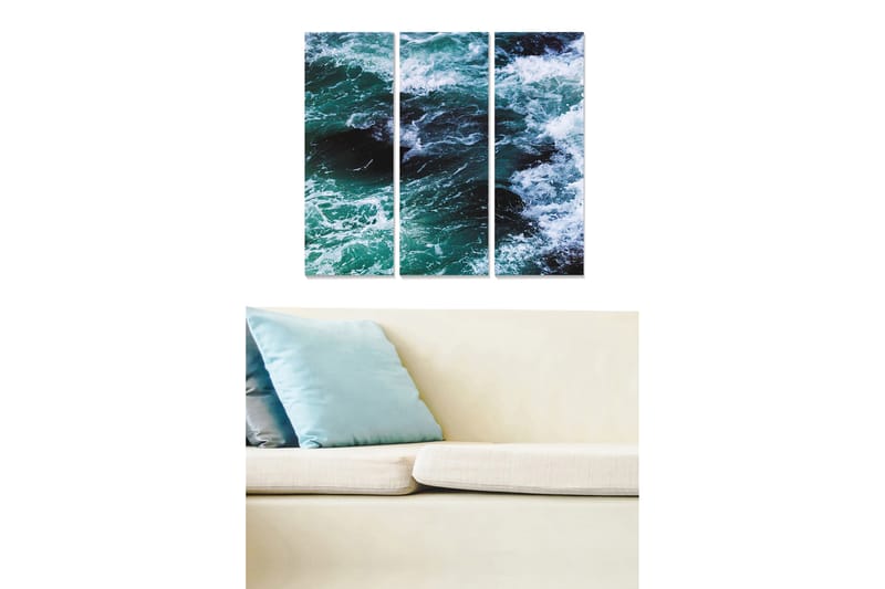 Fototapet Nautical 3 stk Flerfarvet - 22x05 cm - Boligtilbehør - Billeder & kunst - Billeder på lærred