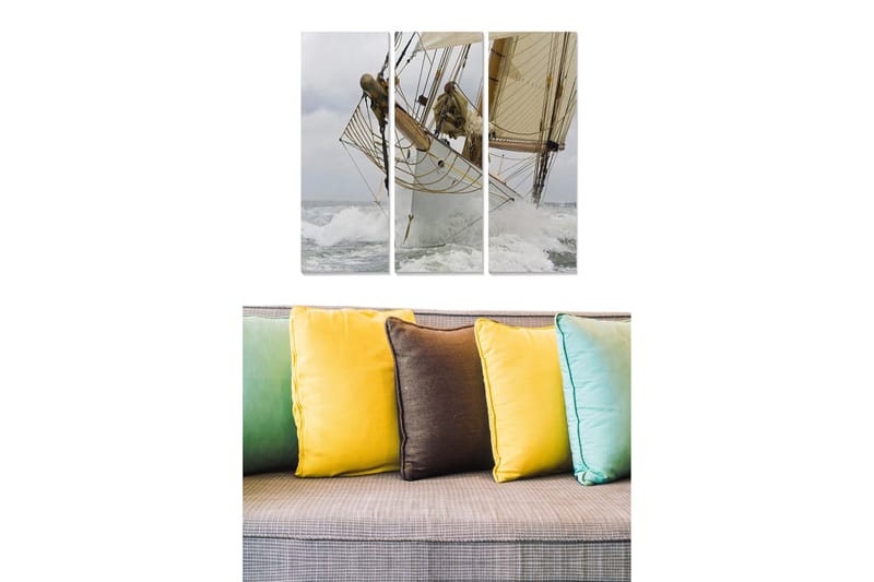 Fototapet Nautical 3 stk Flerfarvet - 22x05 cm - Boligtilbehør - Billeder & kunst - Billeder på lærred
