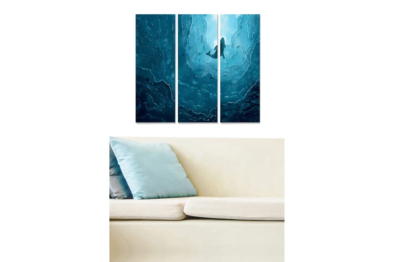 Fototapet Nautical 3 stk Flerfarvet - 22x05 cm - Boligtilbehør - Billeder & kunst - Billeder på lærred