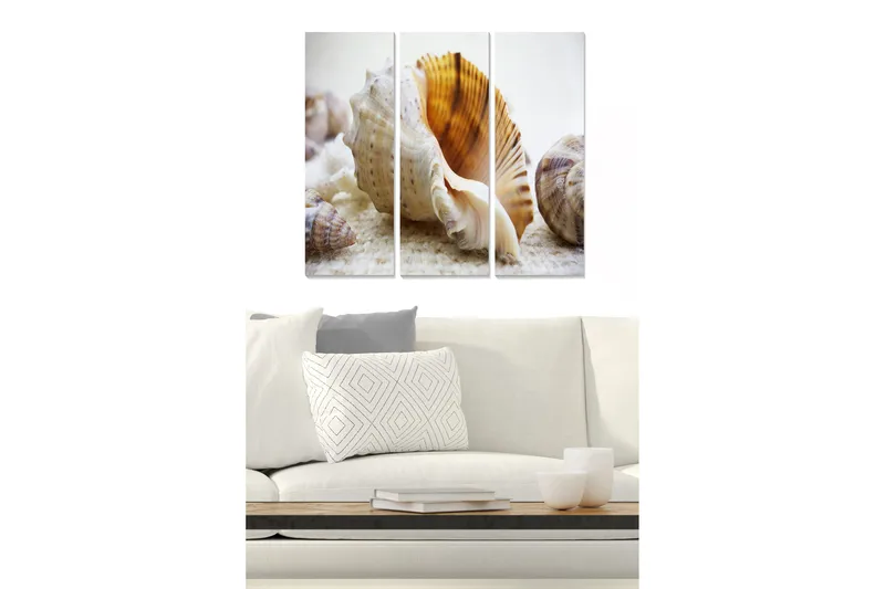 Fototapet Nautical 3 stk Flerfarvet, 22x05 cm