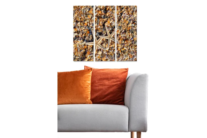 Fototapet Nautical 3 stk Flerfarvet, 22x05 cm