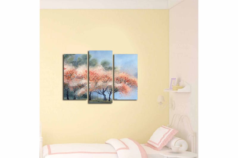 Fototapet Scenic 3 stk Flerfarvet - 22x03 cm - Boligtilbehør - Billeder & kunst - Billeder på lærred