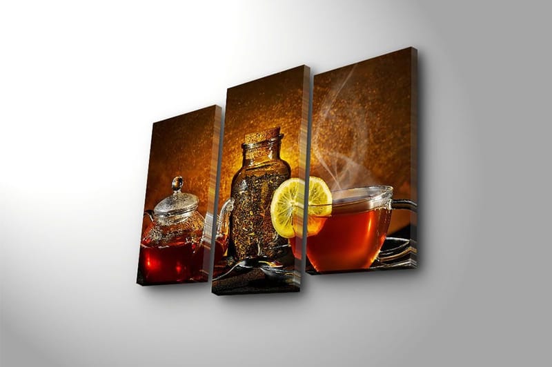 Fototapet Scenic 3 stk Flerfarvet - 22x03 cm - Boligtilbehør - Billeder & kunst - Billeder på lærred