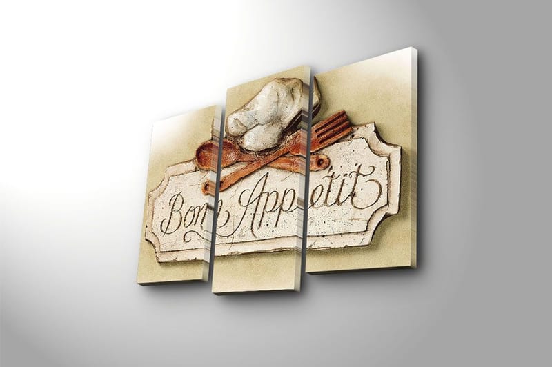 Fototapet Scenic 3 stk Flerfarvet - 22x03 cm - Boligtilbehør - Billeder & kunst - Billeder på lærred