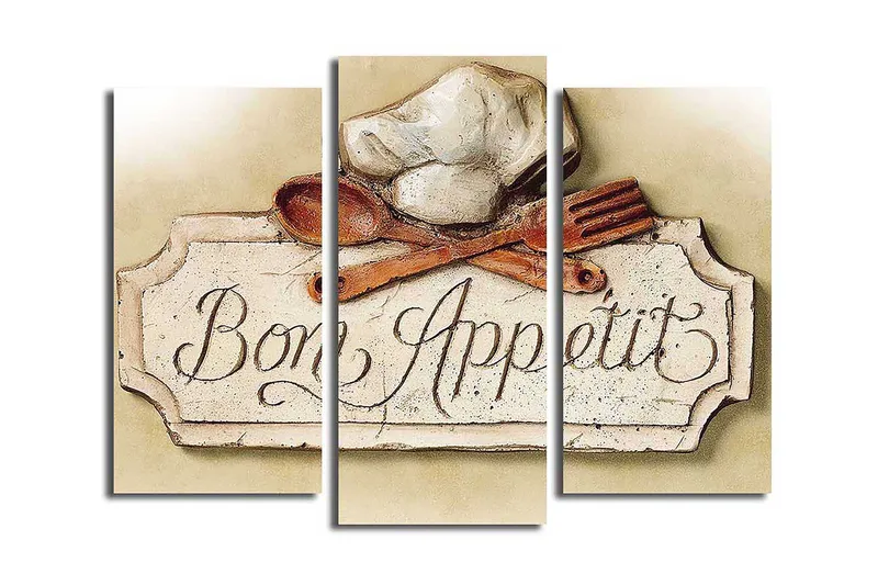 Fototapet Scenic 3 stk Flerfarvet, 22x03 cm