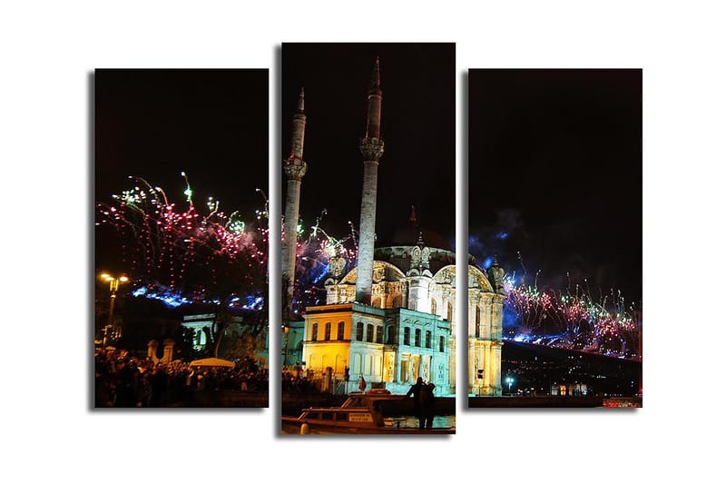 Fototapet Scenic 3 stk Flerfarvet, 22x03 cm