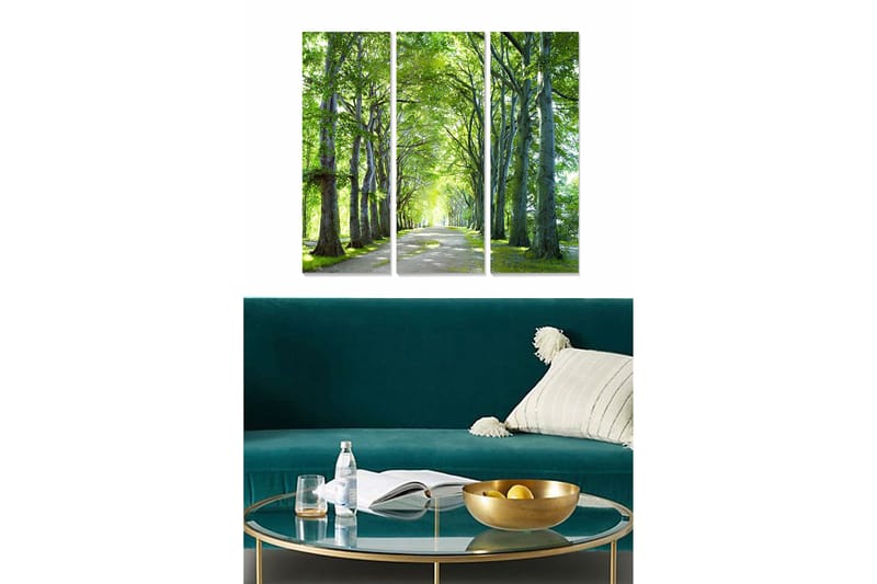 Fototapet Scenic 3 stk Flerfarvet, 22x05 cm