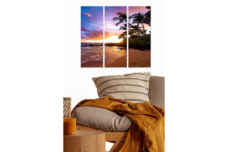 Fototapet Scenic 3 stk Flerfarvet, 22x05 cm