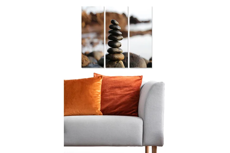 Fototapet Scenic 3 stk Flerfarvet, 22x05 cm