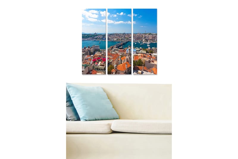 Fototapet Scenic 3 stk Flerfarvet - 22x05 cm - Boligtilbehør - Billeder & kunst - Billeder på lærred